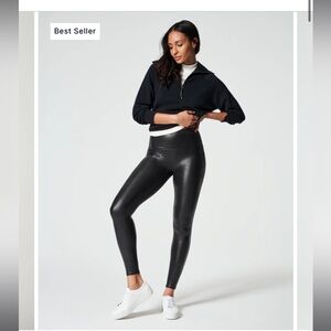 SPANXshape Faux Leather Leggings
